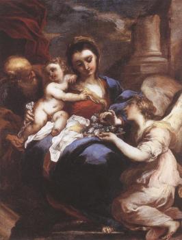 Valerio Castello : Holy Family with an Angel